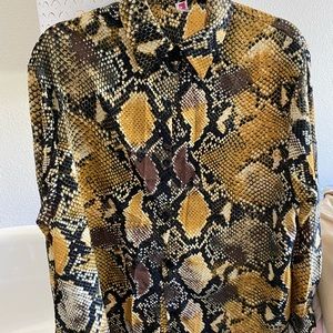 Snake print women shirt